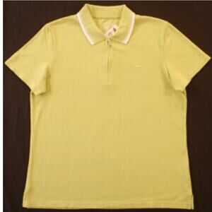 Northern Reflections L Quarter-Zip Polo Shirt Lime NOS w/Tag